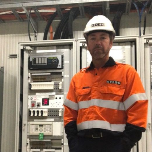 David Corrans onsite in commissioning PPE