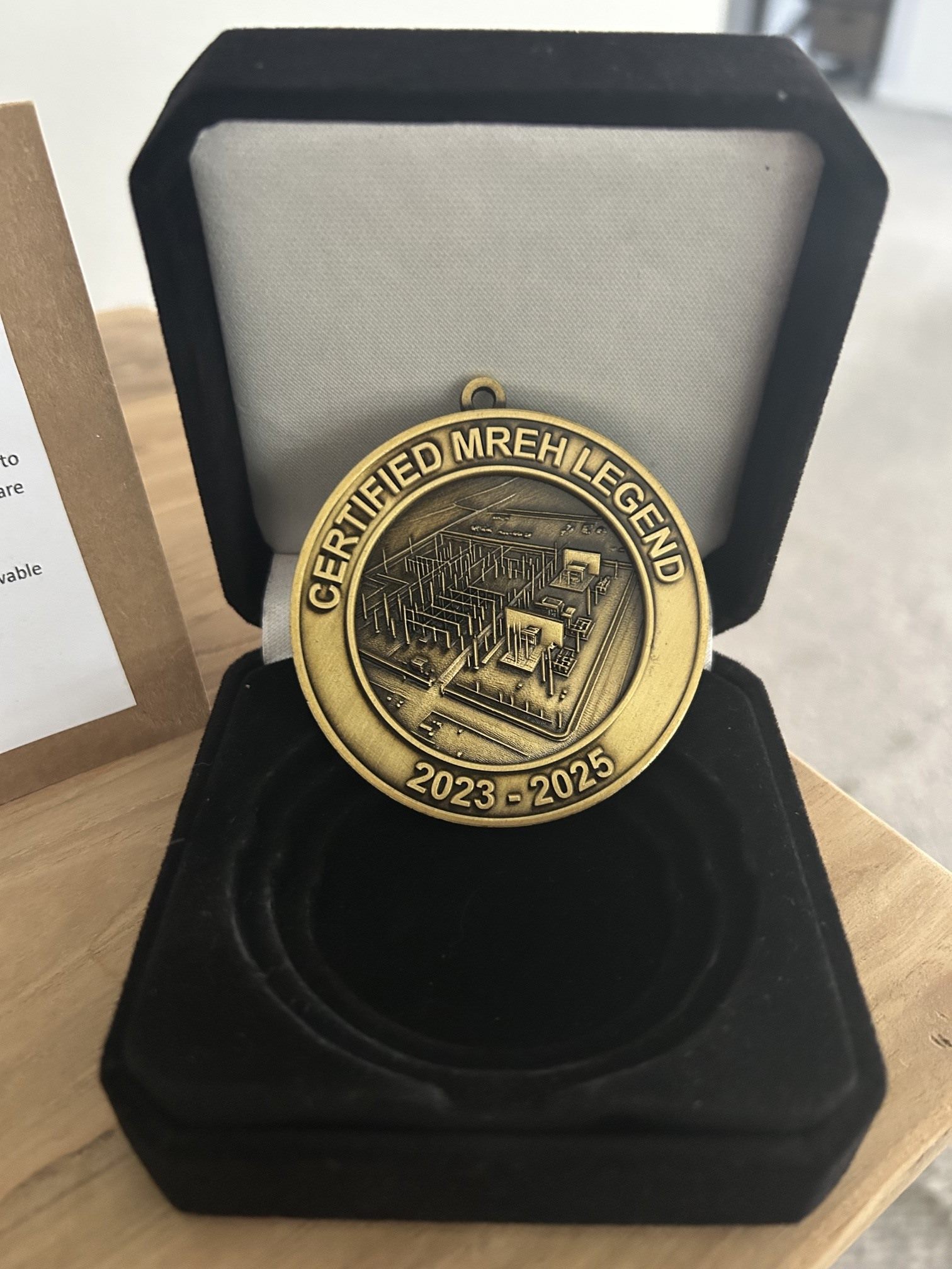 Certified MREH Legend medal